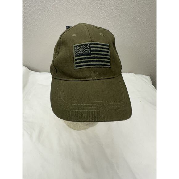Voodoo Tactical Baseball Hat Green American Flag Embroidered Adjustable Cap Nwt - Picture 1 of 11